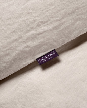 Fitted Sheet 100% Washed Linen | Oat Fitted Sheet 100% Washed Linen | Oat