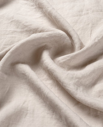 Fitted Sheet 100% Washed Linen | Oat Fitted Sheet 100% Washed Linen | Oat