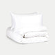 Okura Duvet Cover Set Egyptian Cotton 600TC Sateen | White