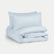 Duvet Cover Set Egyptian Cotton Percale 400TC | Pastel Blue