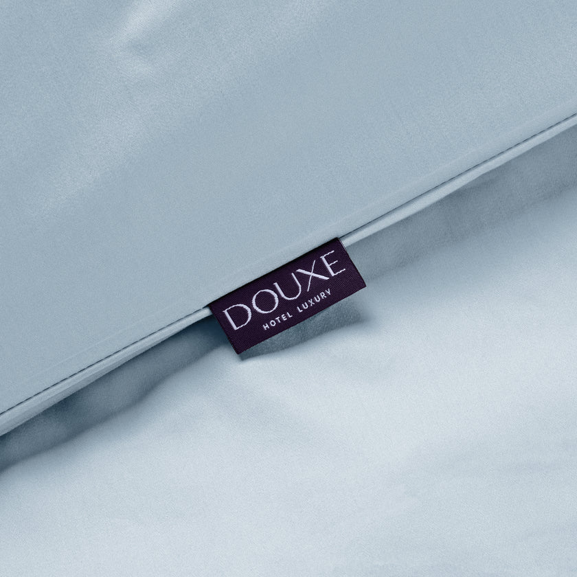 Duvet Cover Set Egyptian Cotton Sateen 400TC | Pastel Blue