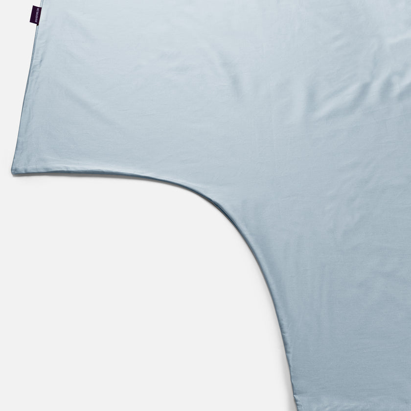 Duvet Cover Set & Fitted Sheet Sateen | Pastel Blue