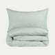 Duvet Cover Set Egyptian Cotton Percale 400 TC | Pastel Green