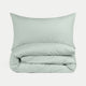 Kids Duvet Cover Egyptian Cotton Percale 400TC Pastel Green - Petit Hôtel