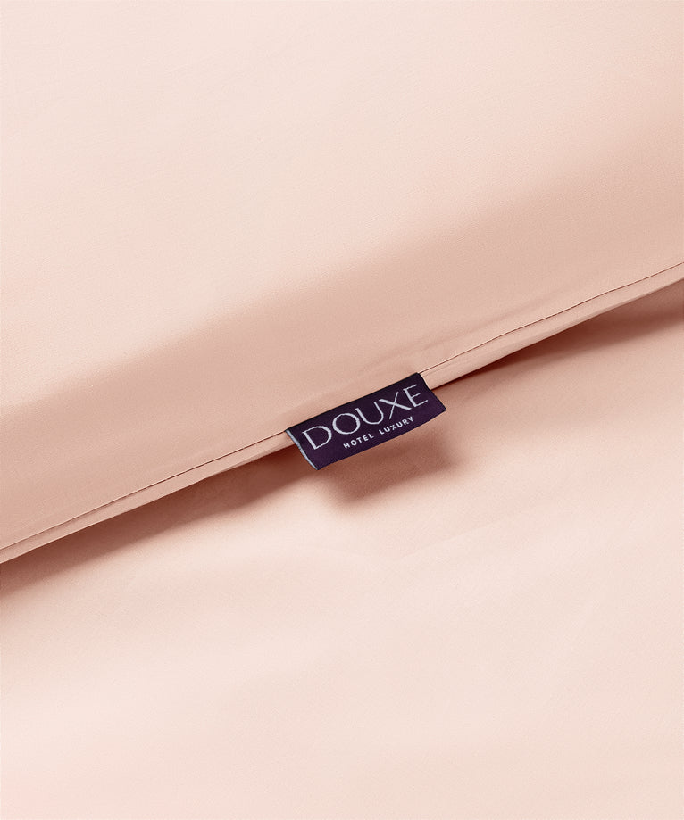 Duvet Cover Set Egyptian Cotton Percale 400 TC | Blush Pink