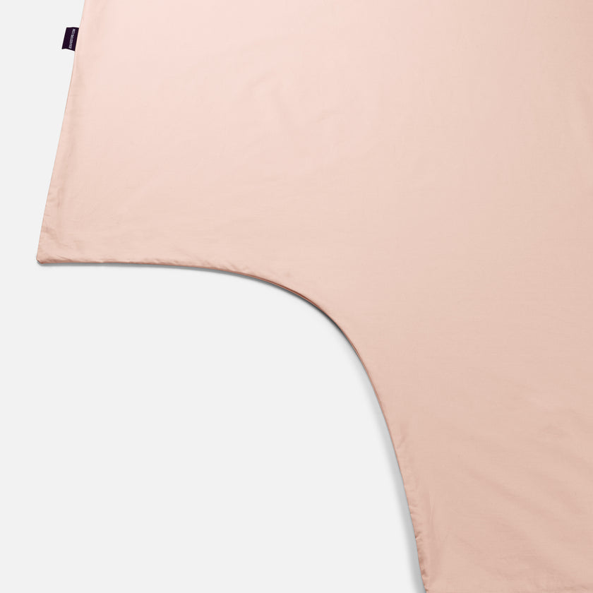 Duvet Cover Set & Fitted Sheet Percale | Blush Pink