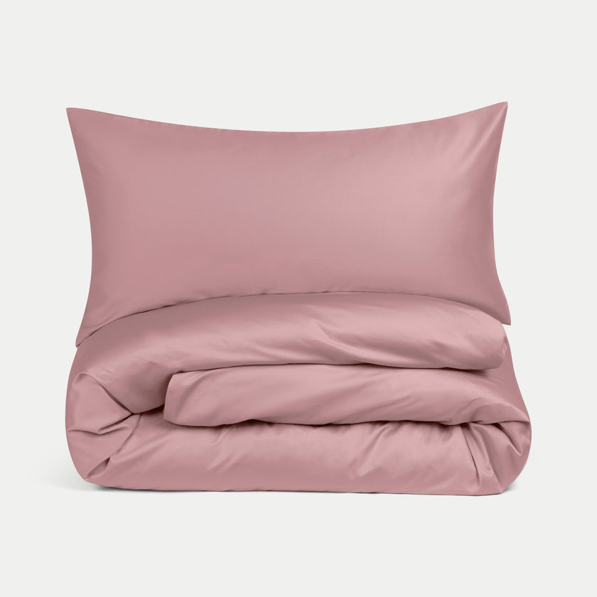 Duvet Cover Set Egyptian Cotton Sateen 400TC | Blush Pink