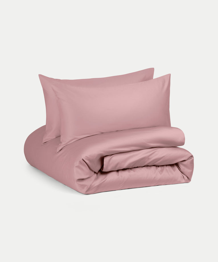 Duvet Cover Set Egyptian Cotton Sateen 400 TC | Blush Pink