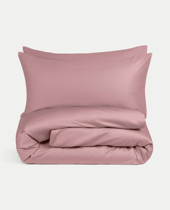Duvet Cover Set + Fitted Sheet Egyptian Cotton Sateen | Blush Pink Duvet Cover Set + Fitted Sheet Egyptian Cotton Sateen | Blush Pink