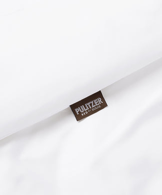 Pulitzer Duvet Cover Set - 400TC Sateen Egyptian Cotton | White Pulitzer Duvet Cover Set - 400TC Sateen Egyptian Cotton | White