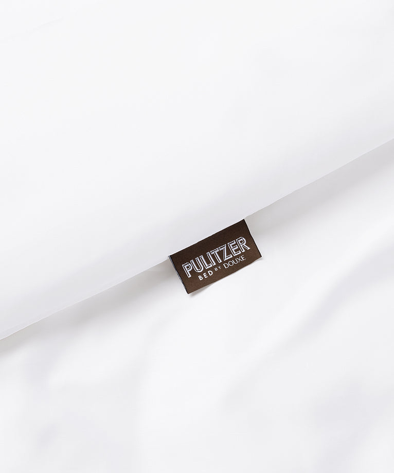 Pulitzer Duvet Cover Set - 400TC Sateen Egyptian Cotton | White
