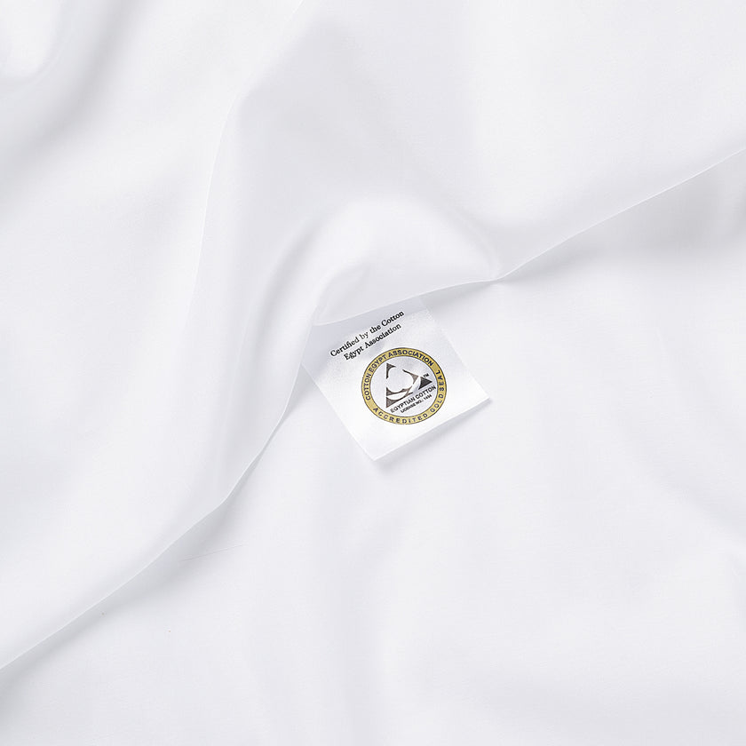 Pulitzer Duvet Cover Set - 400TC Sateen Egyptian Cotton | White