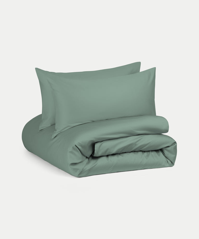 Duvet Cover Set Egyptian Cotton Sateen 400 TC | Sage Green
