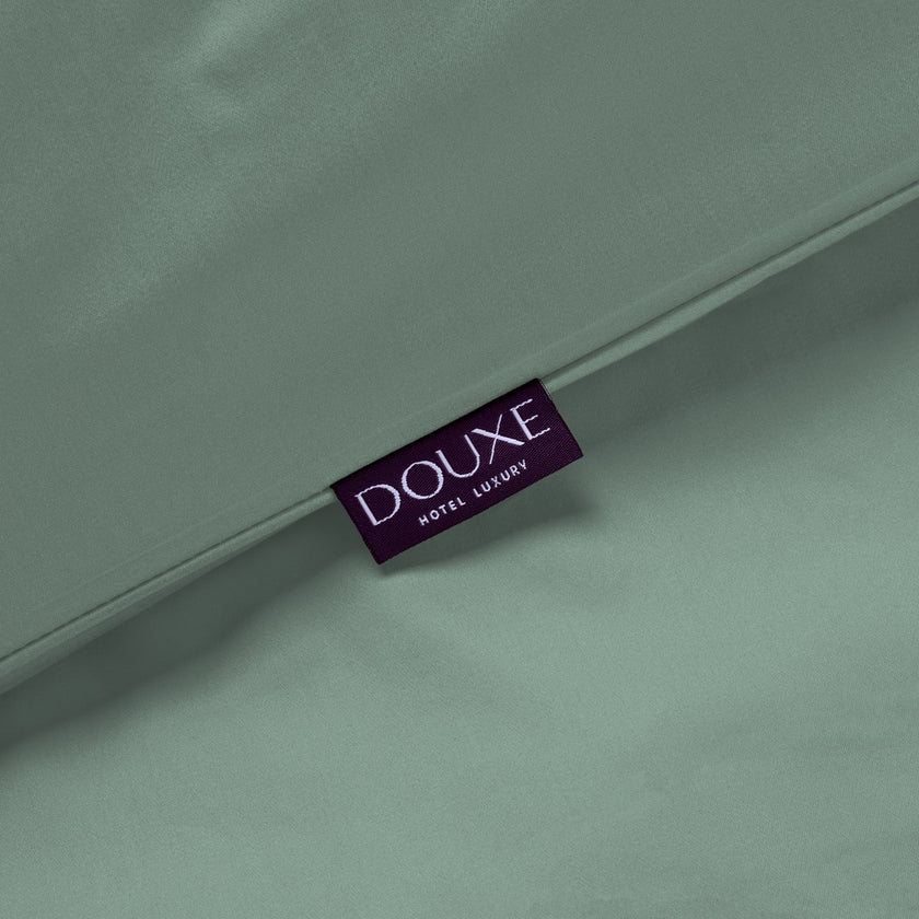 Kids Duvet Cover Egyptian Cotton Sateen 400TC Sage Green - Petit Hôtel