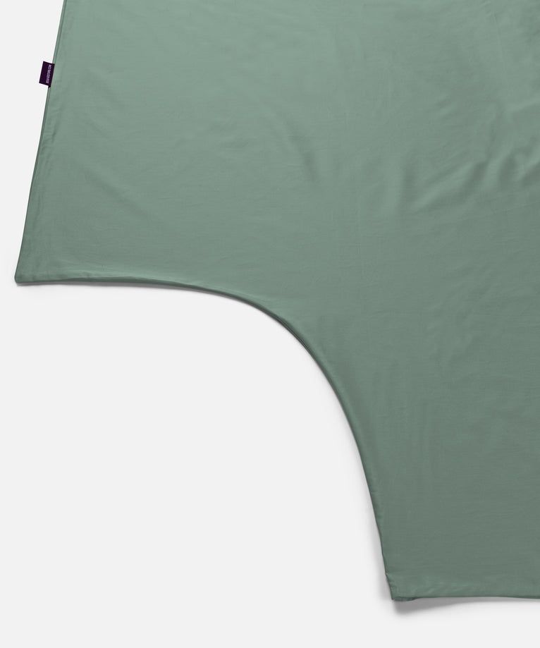 Dekbedovertrekset Egyptisch katoen Satijn 400TC | Sage Green