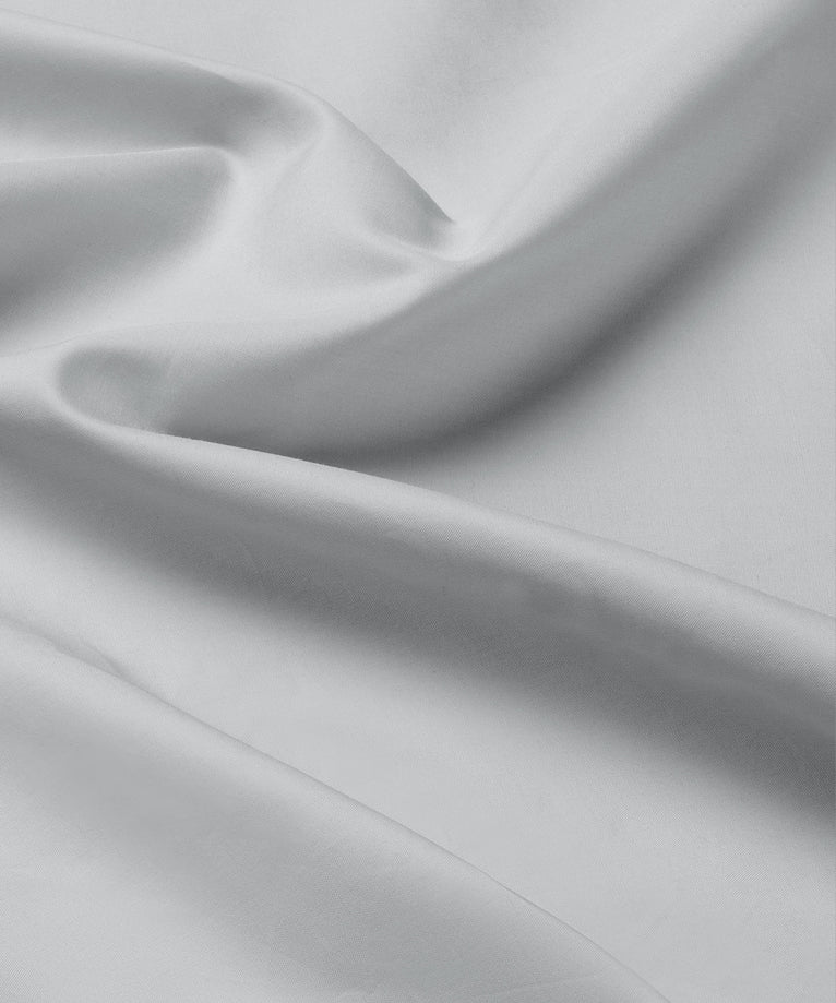Duvet Cover Set Egyptian Cotton Percale 400 TC | Silver Grey