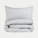 Duvet Cover Set Egyptian Cotton Percale 400 TC | Silver Grey