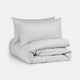 Duvet Cover Set Egyptian Cotton Percale 400 TC | Silver Grey