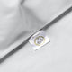 Duvet Cover Set Egyptian Cotton Percale 400 TC | Silver Grey