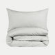 Duvet Cover Set 400TC Percale Egyptian Cotton | Silver Grey