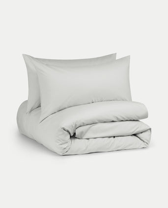 Duvet Cover Set 400TC Percale Egyptian Cotton | Silver Grey Duvet Cover Set 400TC Percale Egyptian Cotton | Silver Grey