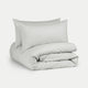 Duvet Cover Set Egyptian Cotton Percale 400TC | Silver Grey