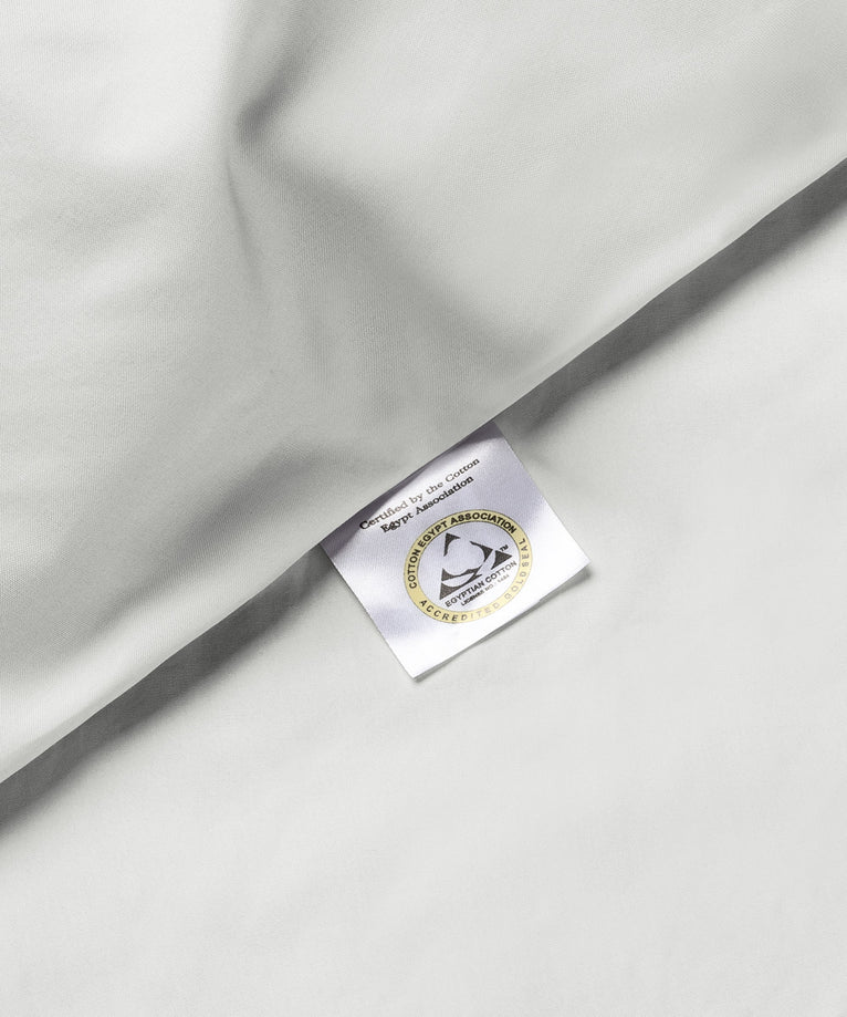 Set of 2 Pillowcases Egyptian Cotton Percale 400TC | Silver Grey