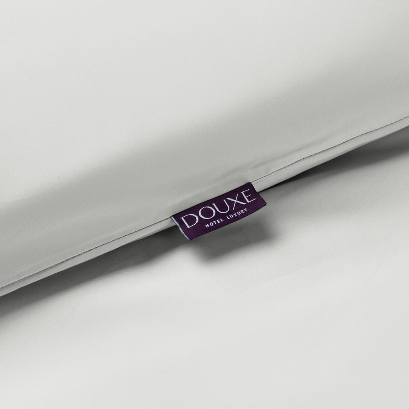 Duvet Cover Set 400TC Percale Egyptian Cotton | Silver Grey