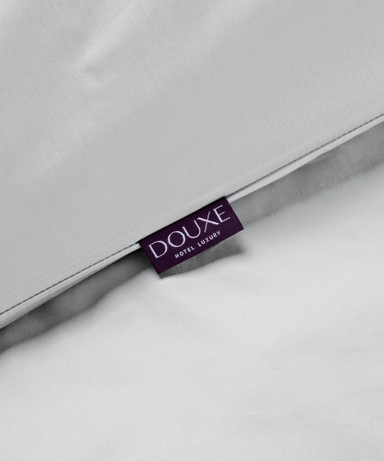 Duvet Cover Set Egyptian Cotton Sateen 400 TC | Silver Grey