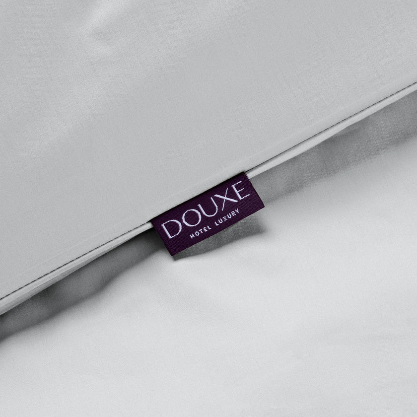 Duvet Cover Set Egyptian Cotton Sateen 400 TC | Silver Grey