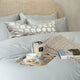 Duvet Cover Set Egyptian Cotton Sateen 400 TC | Silver Grey