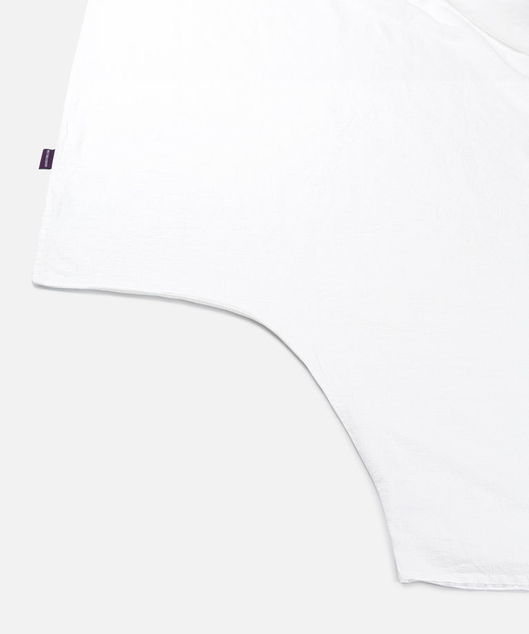 Duvet Cover Set & Fitted Sheet Washed Linen | White