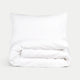 Duvet Cover Set Egyptian Cotton Percale 400 TC | White