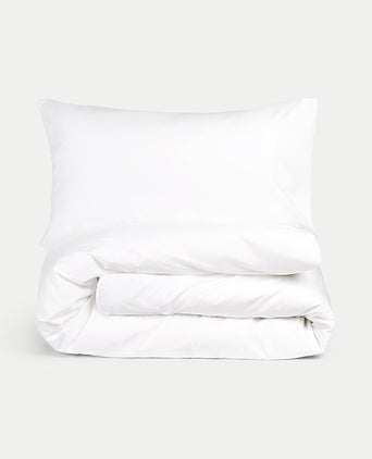 Kids Duvet Cover Egyptian Cotton Percale 400TC White - Petit Hôtel Kids Duvet Cover Egyptian Cotton Percale 400TC White - Petit Hôtel