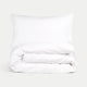 Kids Duvet Cover Egyptian Cotton Percale 400TC White - Petit Hôtel