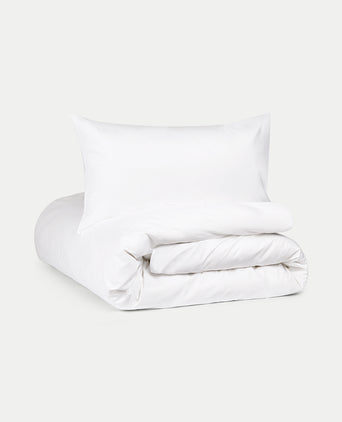Duvet Cover Set Egyptian Cotton Percale 400 TC | White Duvet Cover Set Egyptian Cotton Percale 400 TC | White