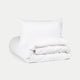 Duvet Cover Set Egyptian Cotton Percale 400 TC | White
