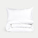 Pulitzer Duvet Cover Set - 400TC Sateen Egyptian Cotton | White