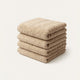 Guest towel zero-twist cotton 30x30 cm (4 pcs) | Latte