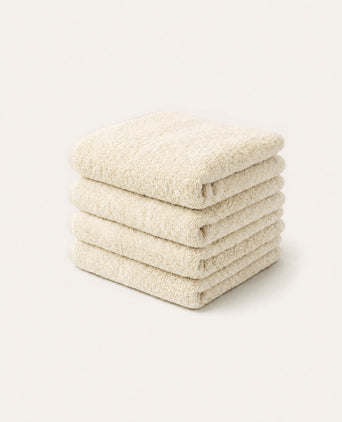 Guest towel zero-twist cotton 30x30 cm (4 pcs) | Cream Guest towel zero-twist cotton 30x30 cm (4 pcs) | Cream