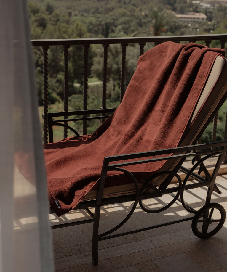 Towel zero-twist cotton 100x150 cm | Chestnut