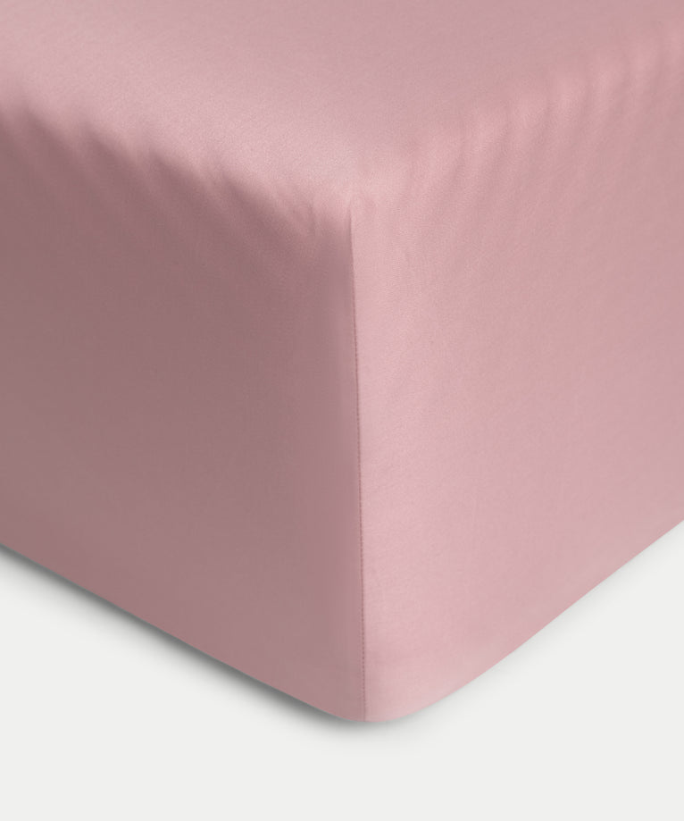 Fitted Sheet Egyptian Cotton Sateen 400TC | Blush Pink