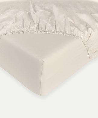 Hoeslaken Egyptisch katoen Percal 400TC | Chalk White Hoeslaken Egyptisch katoen Percal 400TC | Chalk White