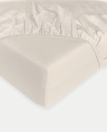Fitted Sheet Egyptian Cotton Percale 400TC | Chalk White Fitted Sheet Egyptian Cotton Percale 400TC | Chalk White
