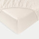 Egyptian Cotton Fitted Sheet Sateen 400TC | Cream