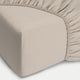 Hoeslaken Egyptisch katoen Percal 400TC | Latte