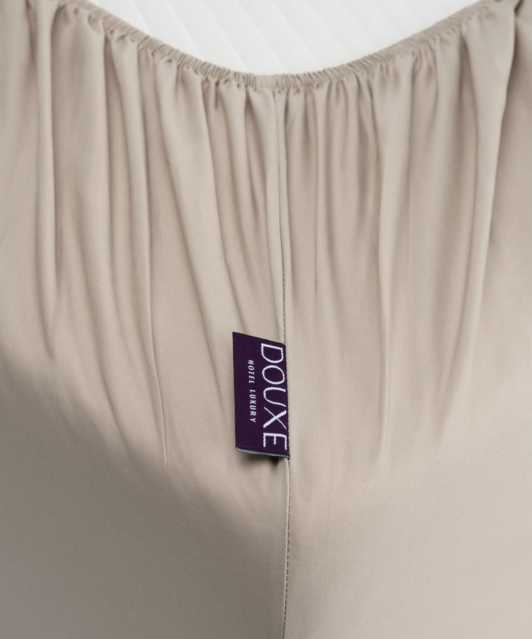 Hoeslaken Egyptisch katoen Percal 400TC | Latte