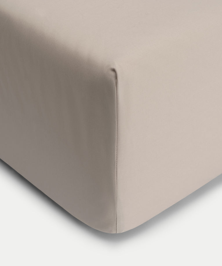 Fitted Sheet Egyptian Cotton Percale 400TC | Latte