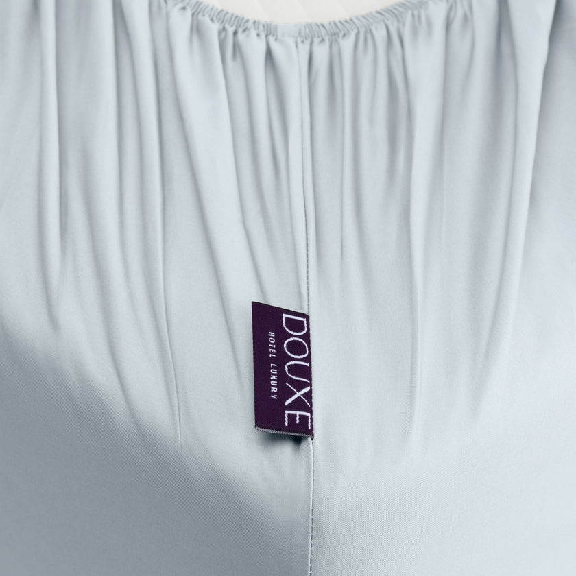 Fitted Sheet Egyptian Cotton Percale 400TC | Pastel blue