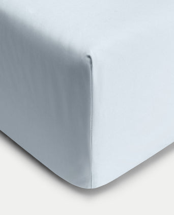 Duvet Cover Set & Fitted Sheet Percale | Pastel Blue Duvet Cover Set & Fitted Sheet Percale | Pastel Blue